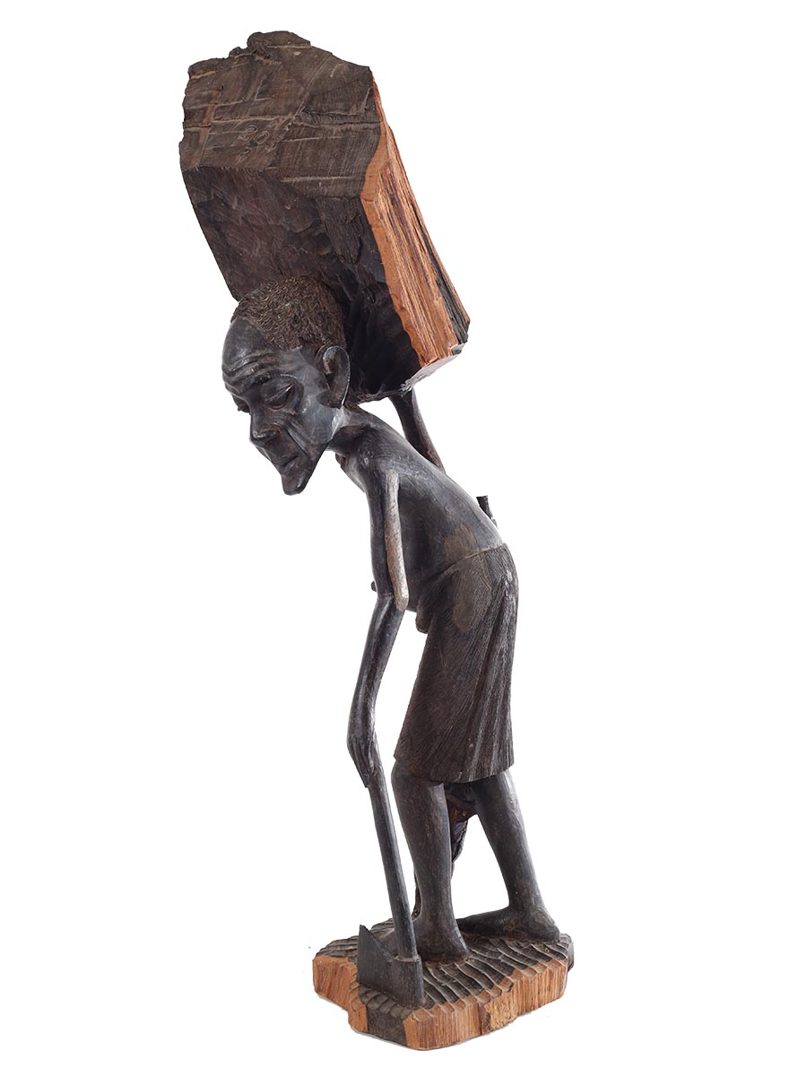 An Old Woman with a Log - Makonde